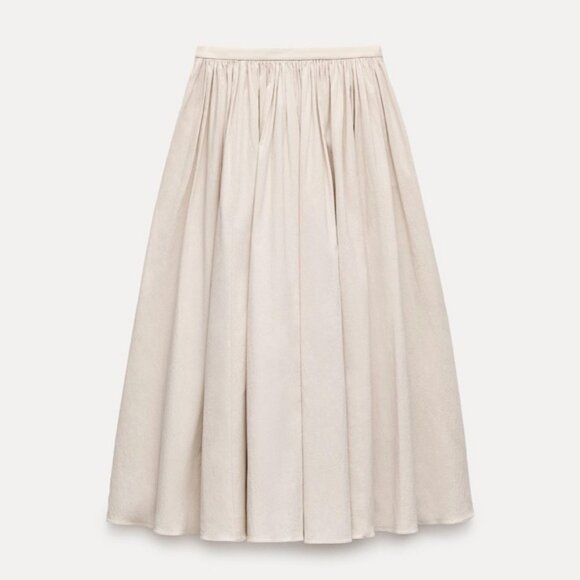 ZARA RUFFLY WAIST SKIRT ZW COLLECTION - Picture 9 of 11
